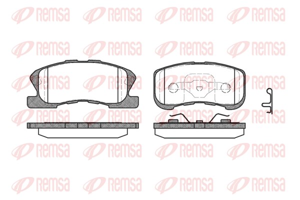 Brake Pad Set, disc brake - 0720.02 REMSA