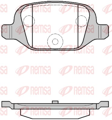Brake Pad Set, disc brake - 0727.00 REMSA