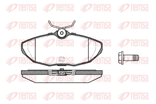 Brake Pad Set, disc brake - 0732.00 REMSA