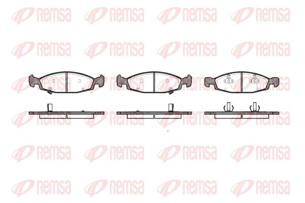 Brake Pad Set, disc brake - 0736.02 REMSA