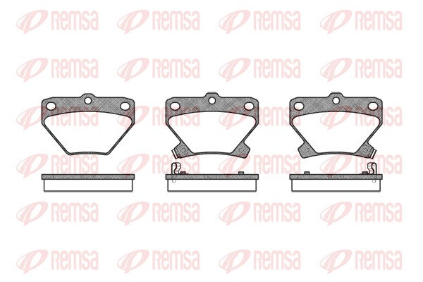 Brake Pad Set, disc brake - 0741.02 REMSA