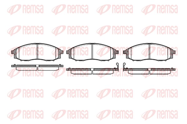 Brake Pad Set, disc brake - 0748.02 REMSA