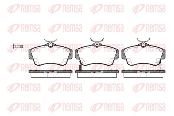 Brake Pad Set, disc brake - 0753.02 REMSA
