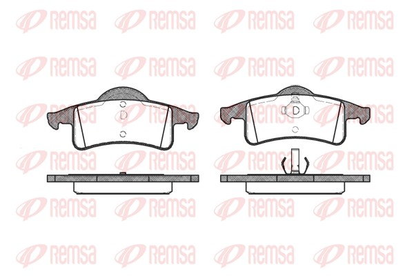 Brake Pad Set, disc brake - 0758.00 REMSA