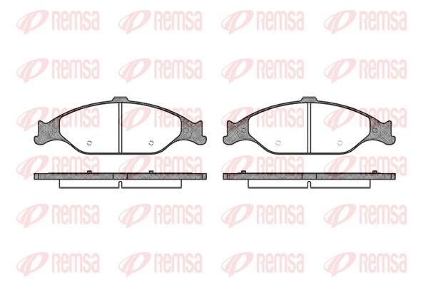 Brake Pad Set, disc brake - 0760.00 REMSA