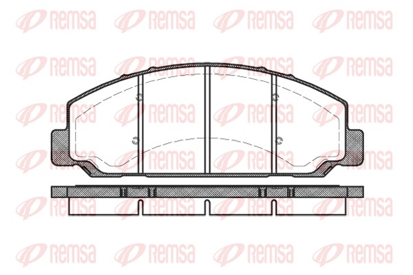 Brake Pad Set, disc brake - 0764.00 REMSA