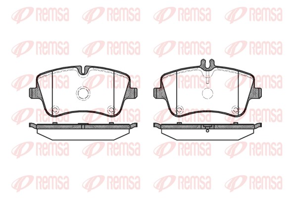 Brake Pad Set, disc brake - 0768.00 REMSA