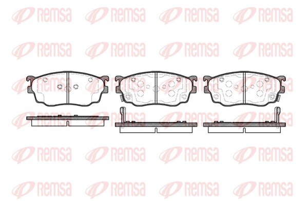 Brake Pad Set, disc brake - 0800.02 REMSA