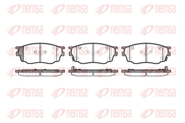 Brake Pad Set, disc brake - 0800.22 REMSA