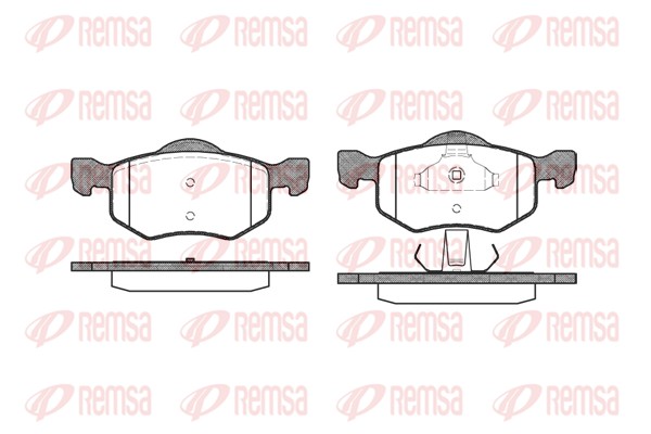 Brake Pad Set, disc brake - 0802.00 REMSA