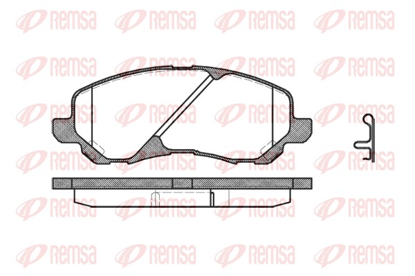 Brake Pad Set, disc brake - 0804.02 REMSA