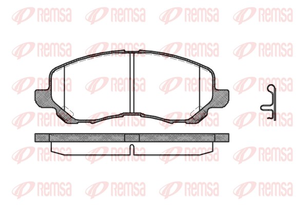 Brake Pad Set, disc brake - 0804.12 REMSA
