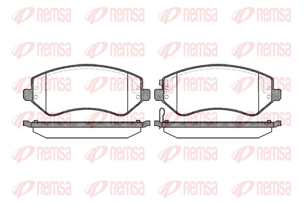 Brake Pad Set, disc brake - 0807.02 REMSA
