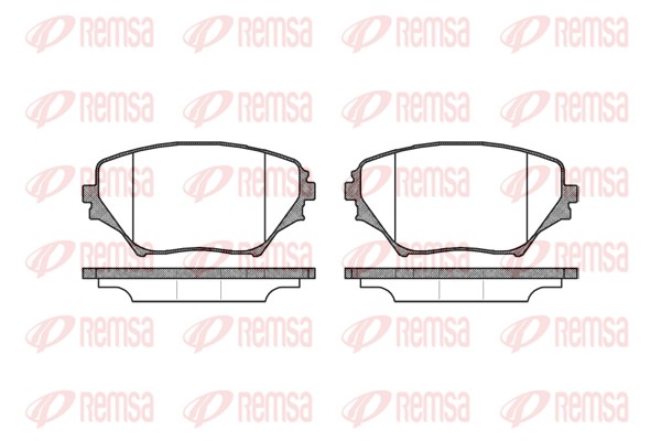 Brake Pad Set, disc brake - 0813.00 REMSA