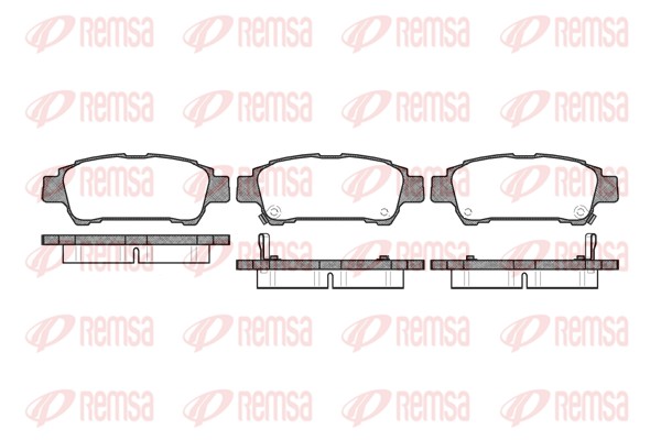 Brake Pad Set, disc brake - 0820.02 REMSA