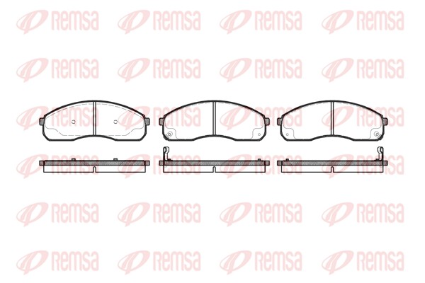 Brake Pad Set, disc brake - 0821.12 REMSA