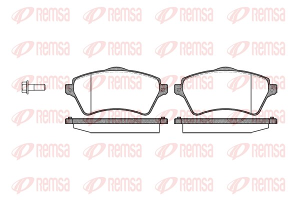 Brake Pad Set, disc brake - 0822.00 REMSA