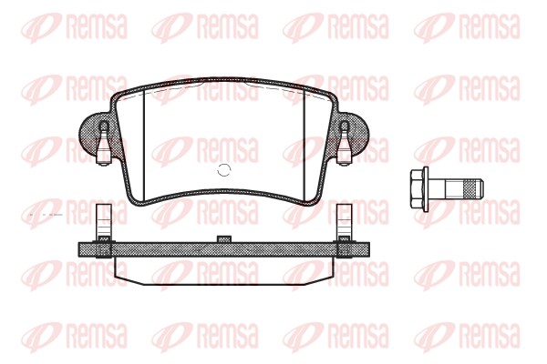 Brake Pad Set, disc brake - 0833.00 REMSA
