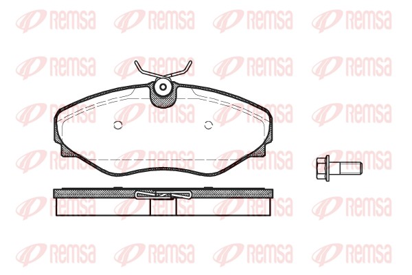 Brake Pad Set, disc brake - 0834.20 REMSA