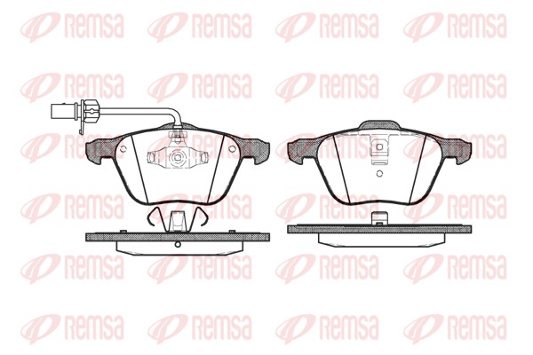 Brake Pad Set, disc brake - 0836.02 REMSA