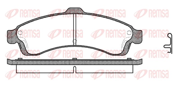 Brake Pad Set, disc brake - 0837.02 REMSA