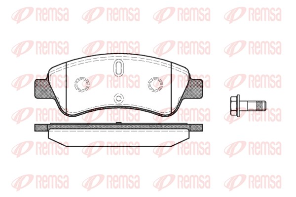 Brake Pad Set, disc brake - 0840.10 REMSA