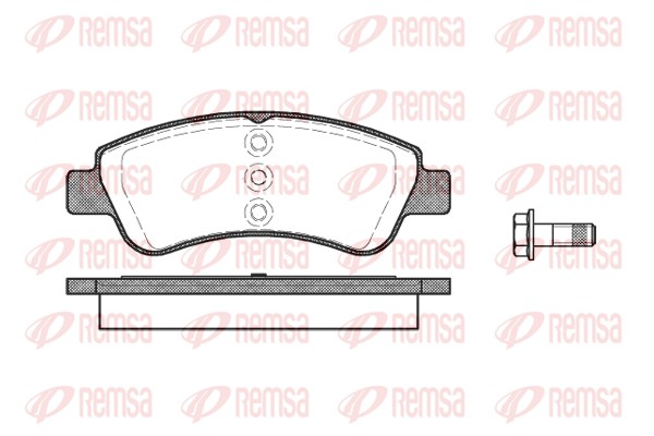 Brake Pad Set, disc brake - 0840.20 REMSA