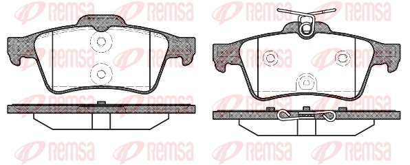 Brake Pad Set, disc brake - 0842.40 REMSA