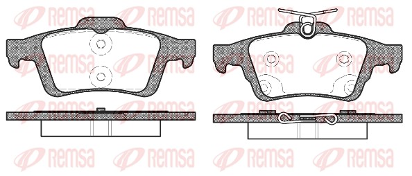 Brake Pad Set, disc brake - 0842.70 REMSA