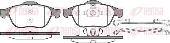 Brake Pad Set, disc brake - 0843.10 REMSA