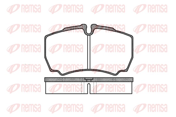 Brake Pad Set, disc brake - 0849.00 REMSA