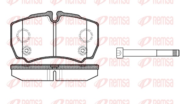Brake Pad Set, disc brake - 0849.10 REMSA