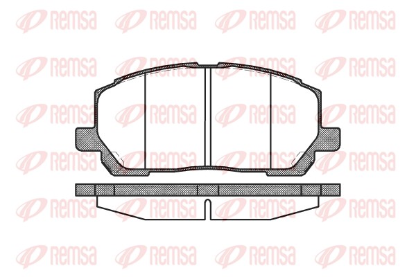 Brake Pad Set, disc brake - 0855.00 REMSA