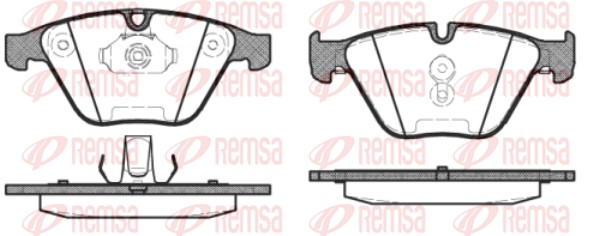 Brake Pad Set, disc brake - 0857.30 REMSA