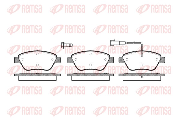 Brake Pad Set, disc brake - 0858.01 REMSA