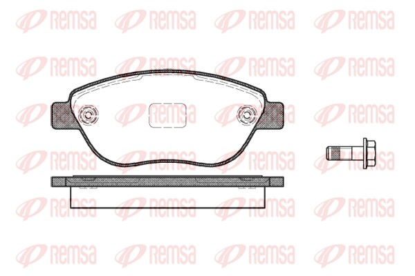 Brake Pad Set, disc brake - 0859.10 REMSA