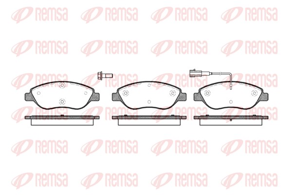 Brake Pad Set, disc brake - 0860.01 REMSA