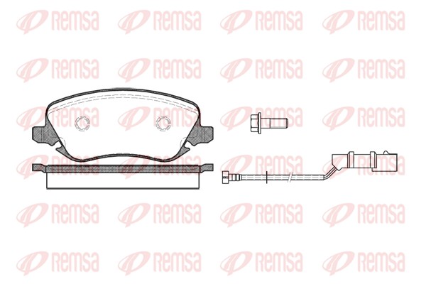 Brake Pad Set, disc brake - 0879.02 REMSA