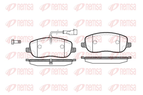 Brake Pad Set, disc brake - 0879.31 REMSA