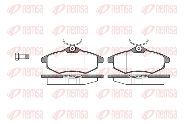 Brake Pad Set, disc brake - 0881.00 REMSA