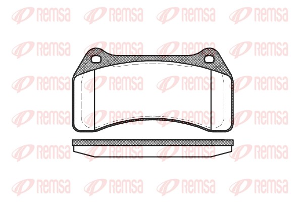 Brake Pad Set, disc brake - 0895.00 REMSA