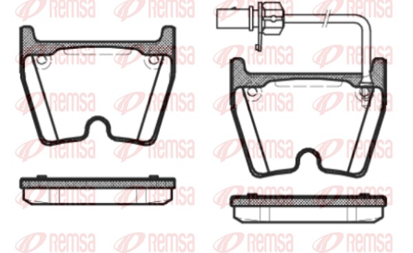 Brake Pad Set, disc brake - 0896.01 REMSA