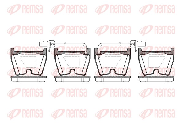 Brake Pad Set, disc brake - 0896.02 REMSA