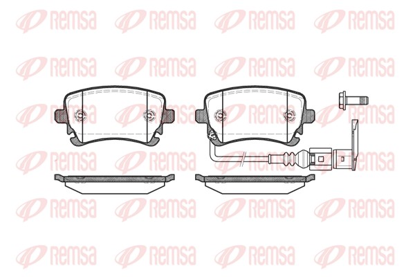 Brake Pad Set, disc brake - 0897.11 REMSA