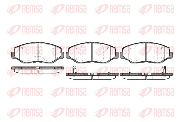 Brake Pad Set, disc brake - 0899.00 REMSA