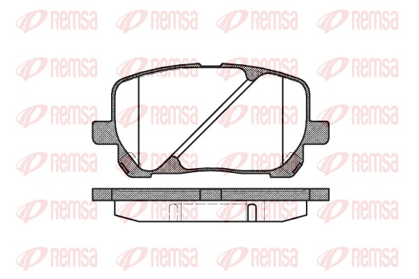 Brake Pad Set, disc brake - 0954.00 REMSA