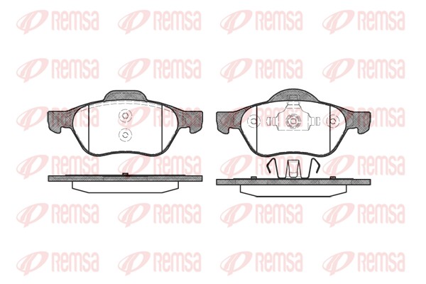 Brake Pad Set, disc brake - 0962.00 REMSA