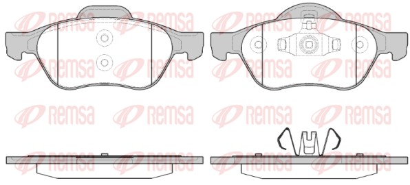 Brake Pad Set, disc brake - 0962.40 REMSA