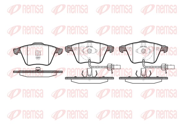Brake Pad Set, disc brake - 0964.02 REMSA