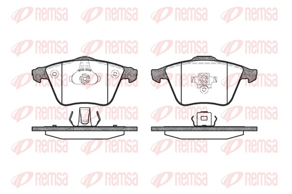 Brake Pad Set, disc brake - 0964.20 REMSA